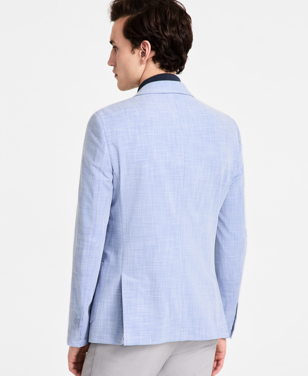 Shop Calvin Klein Men's Slim-fit Sport Coat In Light Blue