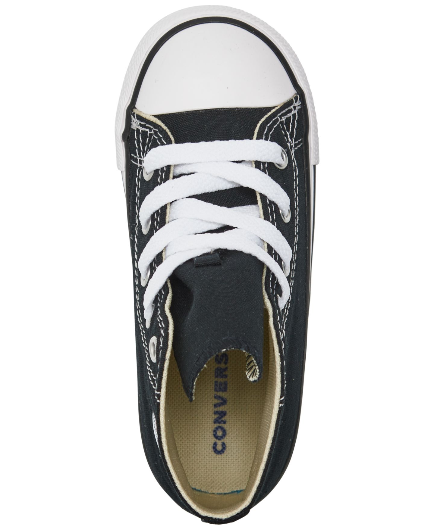 Детские высокие кеды Converse Chuck Taylor All Star, Finish Line, цвет: Чёрный — фото 5