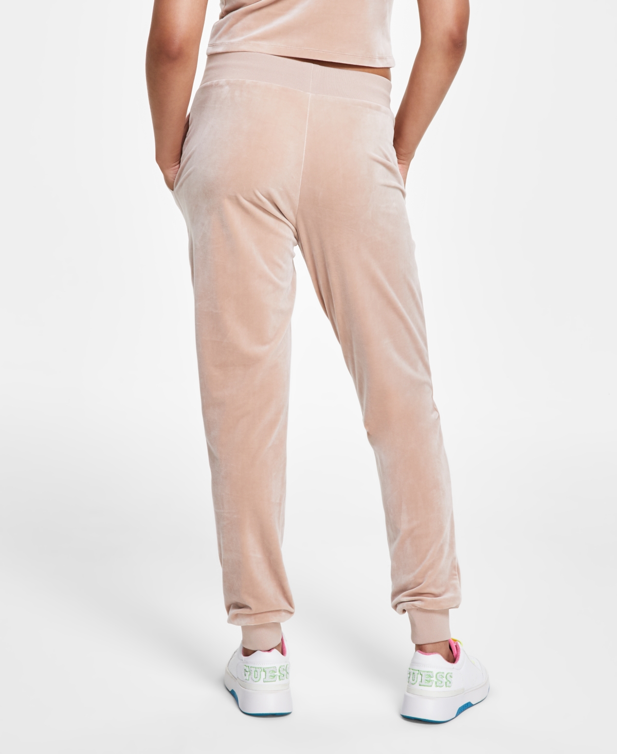 Guess Women's Couture High-Rise Pull-On Jogger Pants