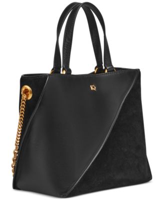 Setauket Leather & Suede Convertible Crossbody with Chain Strap