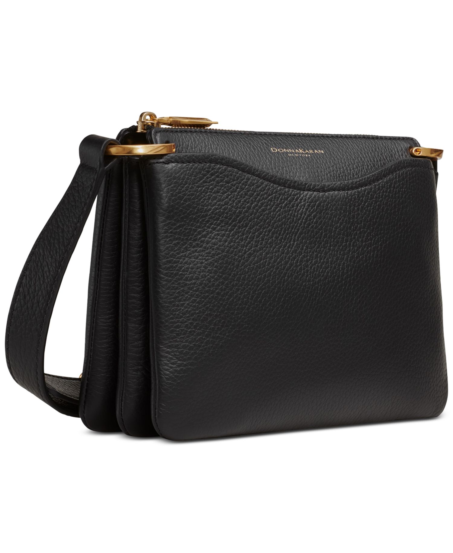 Glenwood Zippered Leather Small Crossbody with Tassel Detail