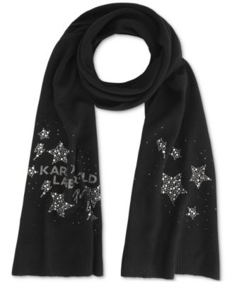 KARL LAGERFELD PARIS Women's Sparkle Stars Scarf Macy's
