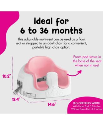 Baby Toddler Adjustable 3-in-1 Booster Seat/High Chair & Tray, Cradle Pink