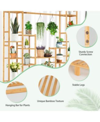 9-Tier Plant Stand with Hanging Rack The Ultimate Space-Saving Solution for Plant Lovers