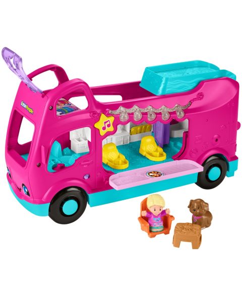 Детский игровой набор Little People Barbie Little Dreamcamper Musical Lights 6-Piece Playset, Ages 1.5+