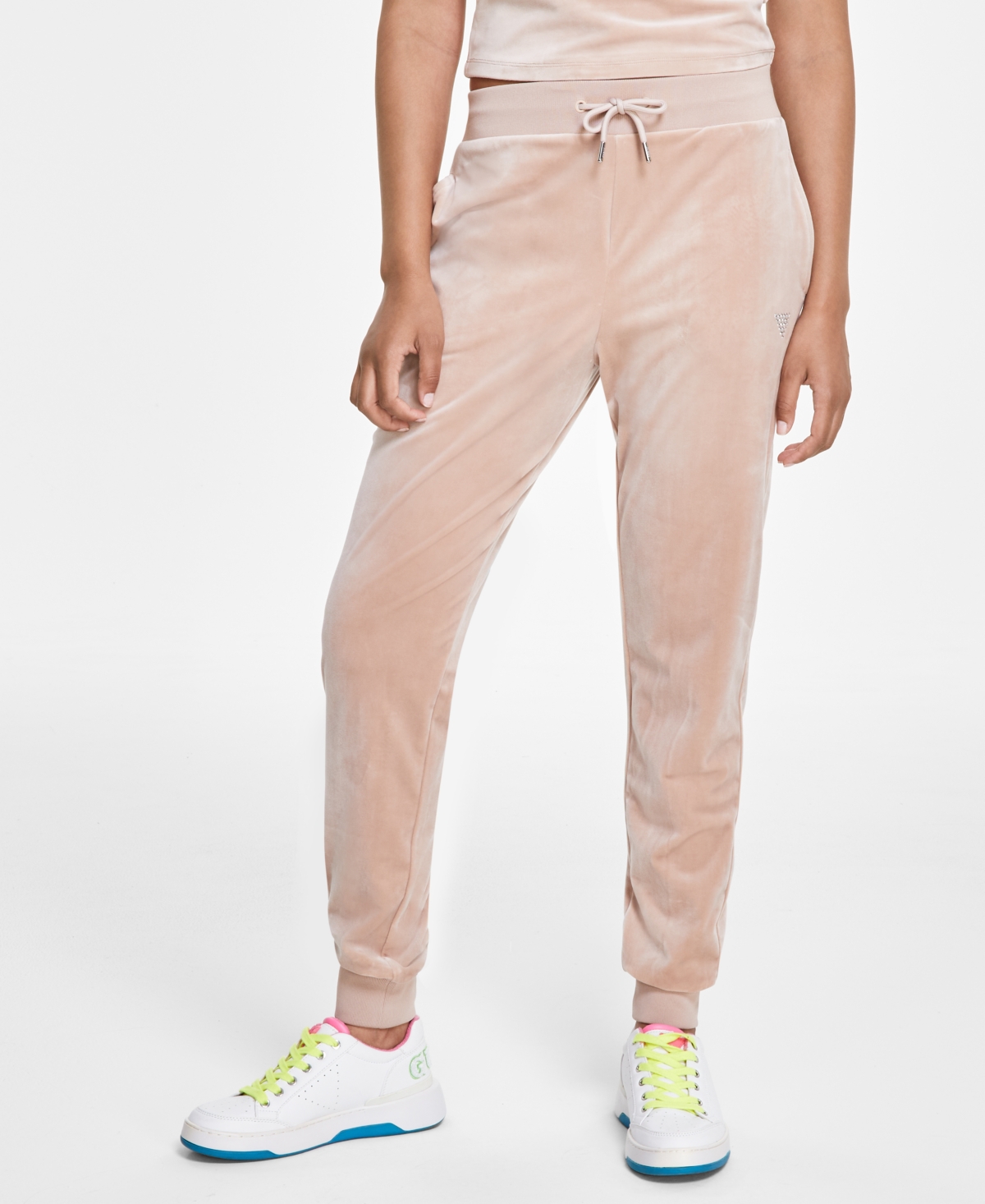 Guess Women's Couture High-Rise Pull-On Jogger Pants