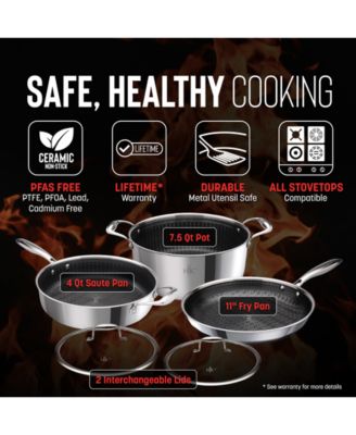 Ceramic Hybrid 5-Pc. Nonstick  Cookware Set