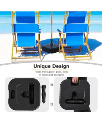 Patio Fillable Umbrella Base Fit 1.5 Inch Umbrella Poles for Yard Poolside