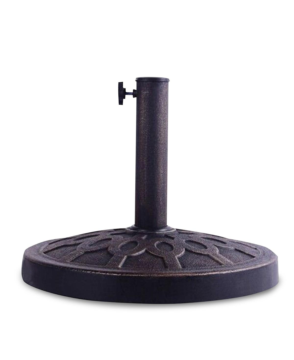 30lbs 18 Inches Heavy Duty Outdoor Patio Market Umbrella Base - Brown