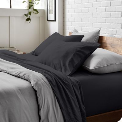 Ultra-Soft Sandwashed Microfiber 4 Piece Sheet Set, Queen