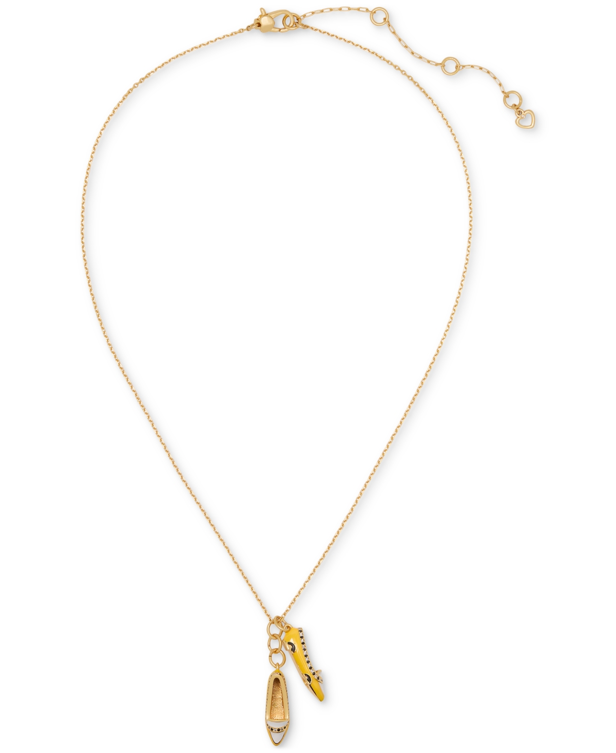 Kate Spade New York Gold-Tone Gogo Taxi Flats Pendant Necklace, 16