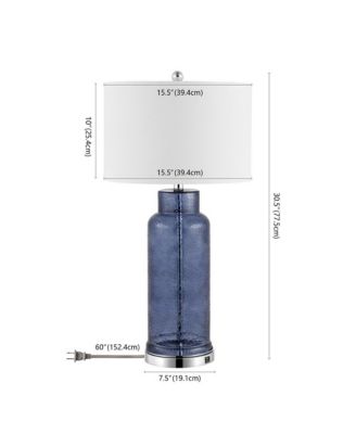 Bottle Table Lamp Set Of 2 W/ USB Port