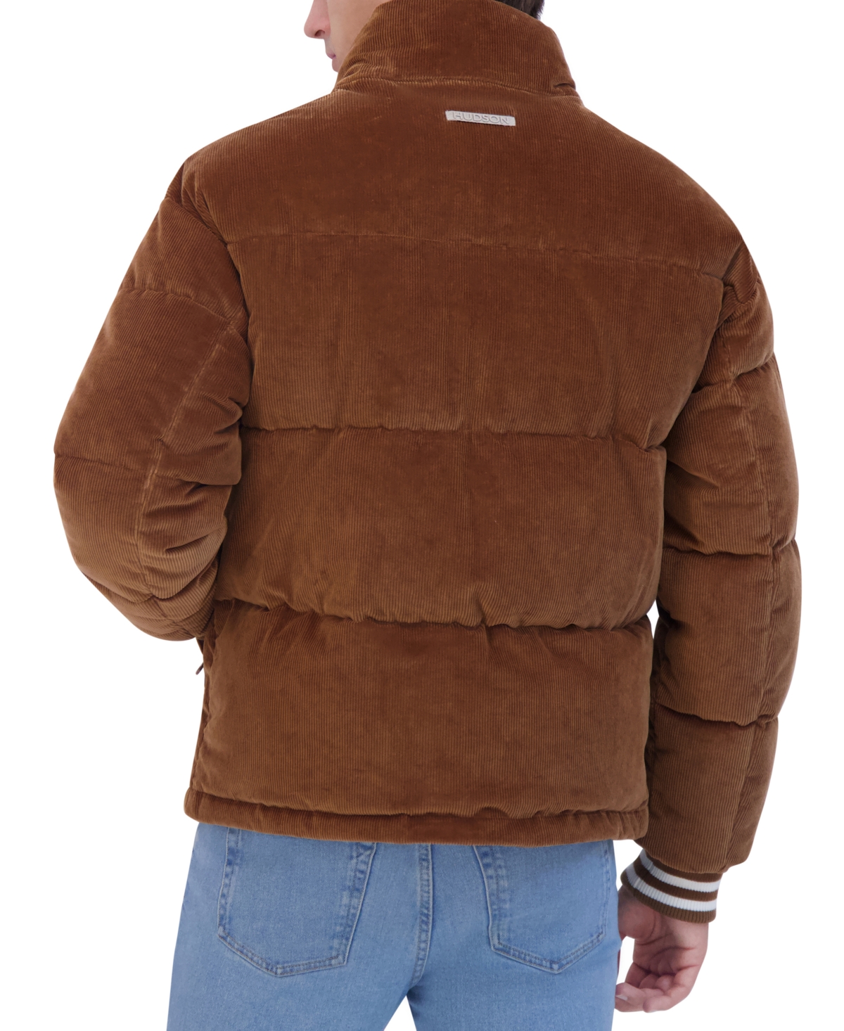 Hudson Men's Corduroy Varsity Puffer Jacket