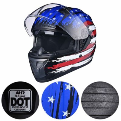 RUN-F Full Face Motorcycle Helmet DOT Approved Off Road XXL