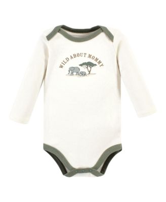 Essential Long-Sleeve Cotton Bodysuit Triple Set