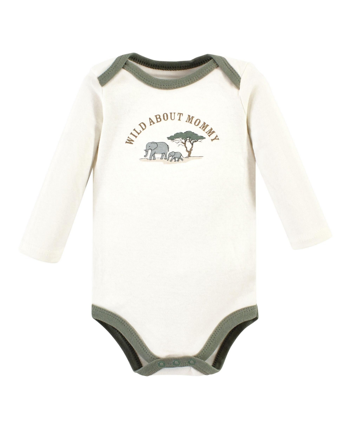 Hudson Baby Baby Boys Cotton Long-Sleeve Bodysuits - Going on safari 3-pack