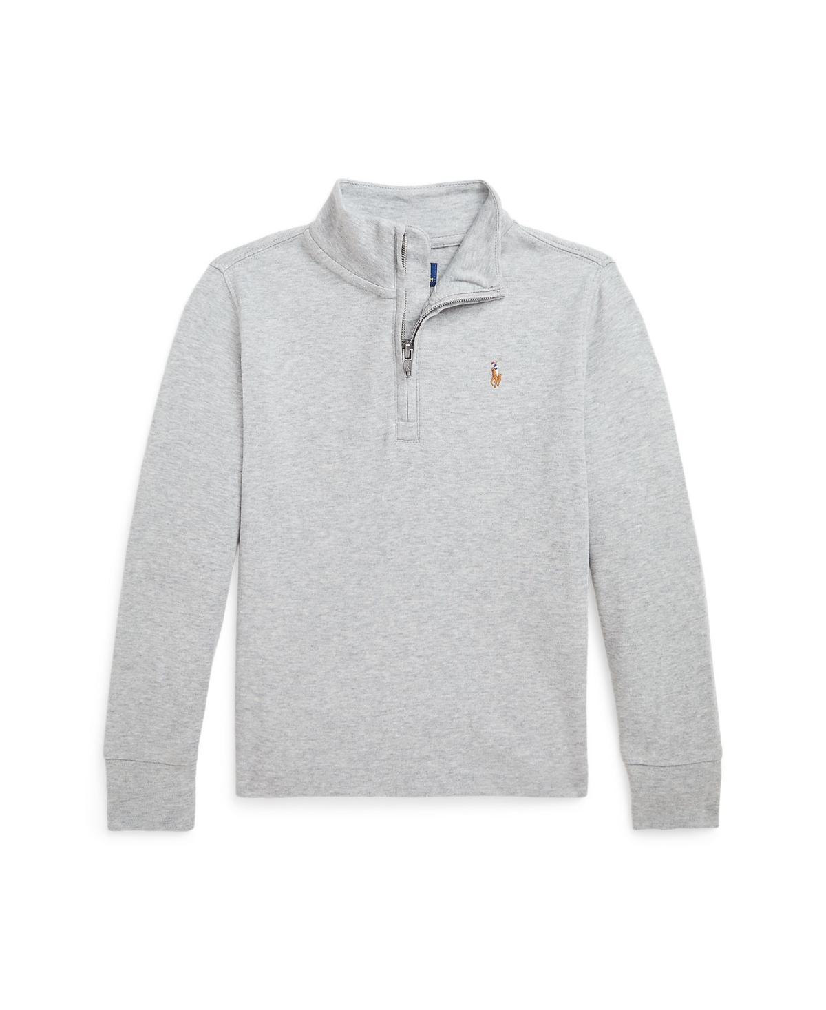 Polo Ralph Lauren Toddler and Little Boys Cotton Interlock Quarter-Zip Pullover shirt