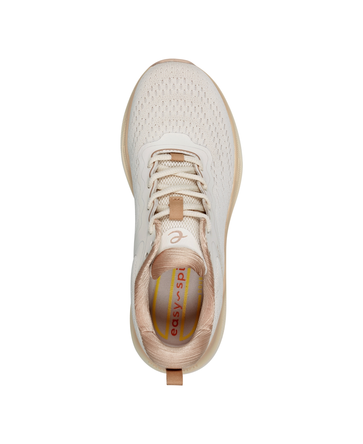 Easy Spirit Women's X Denise Austin Baxter Casual Lace-up Sneakers In Light Natural