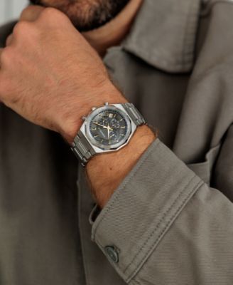 Men's Chronograph Stainless Steel Bracelet Watch 40mm