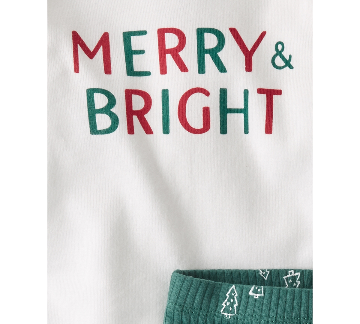 Little Planet by Carter's Baby Merry & Bright Organic Cotton Bodysuit & Pants, 2 Piece Set - White