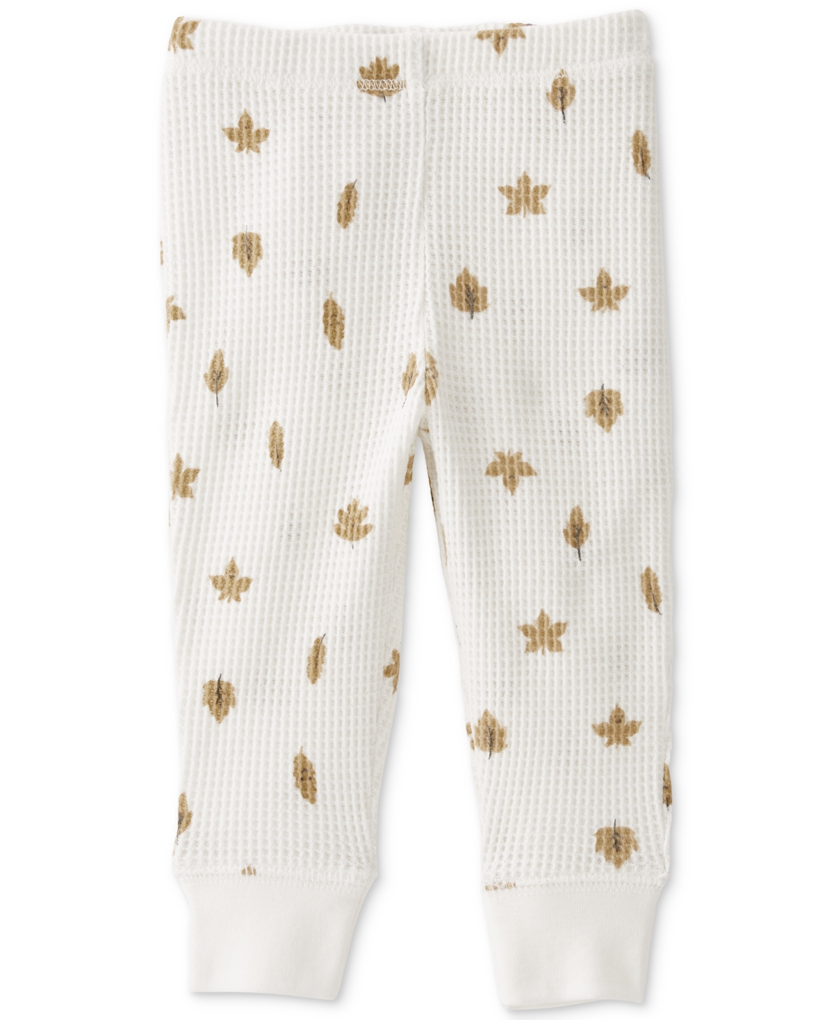 Little Planet by Carter's Baby Waffle-Knit Leaves-Print Top & Pants, 2 Piece Set