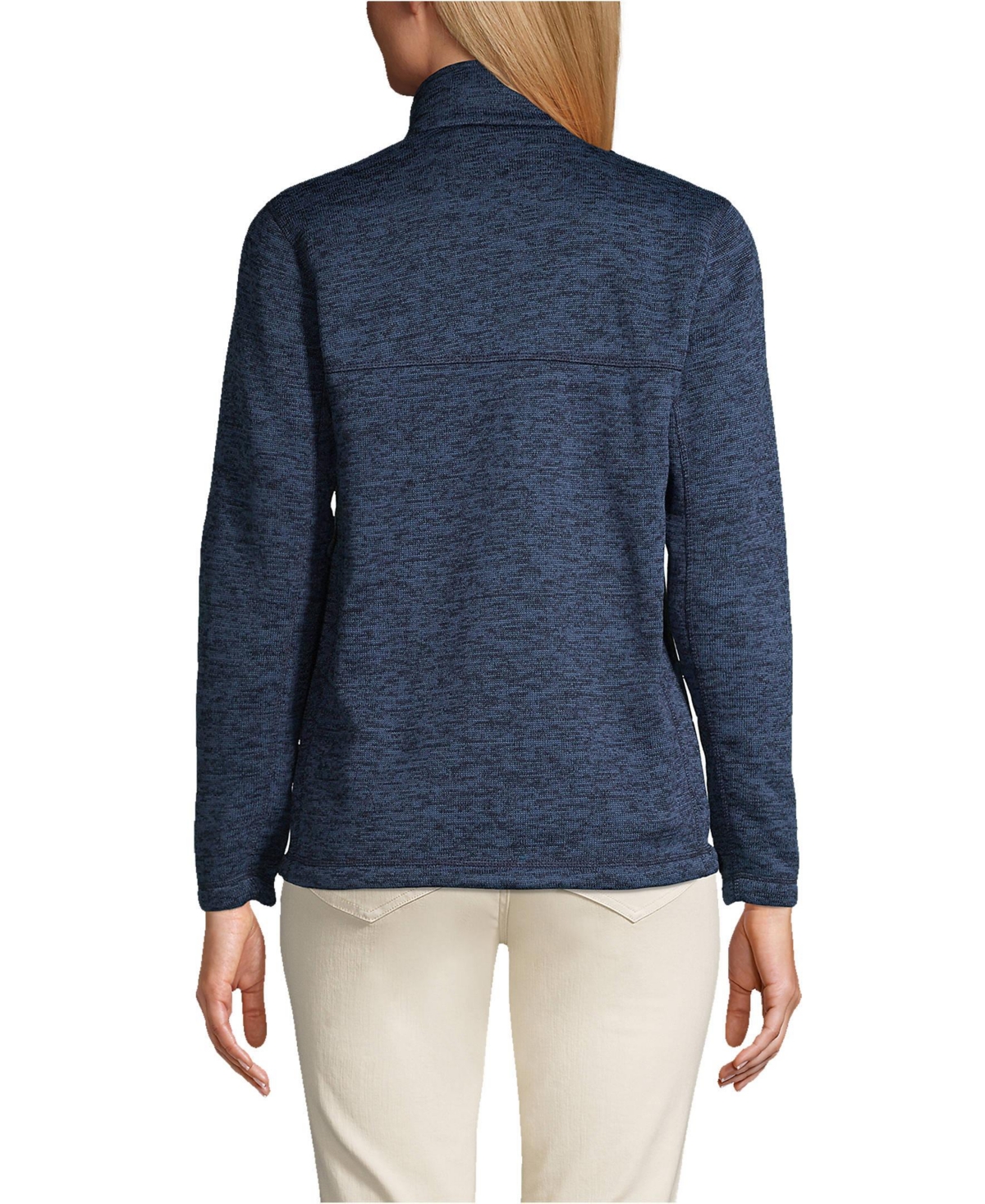 Lands' End Women's Sweater Fleece Jacket