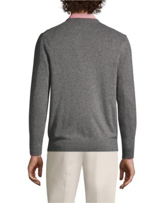 Big & Tall Fine Gauge Cashmere V-neck Sweater