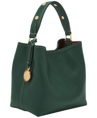 Fossil Jessie Leather Small Bucket Crossbody Bag