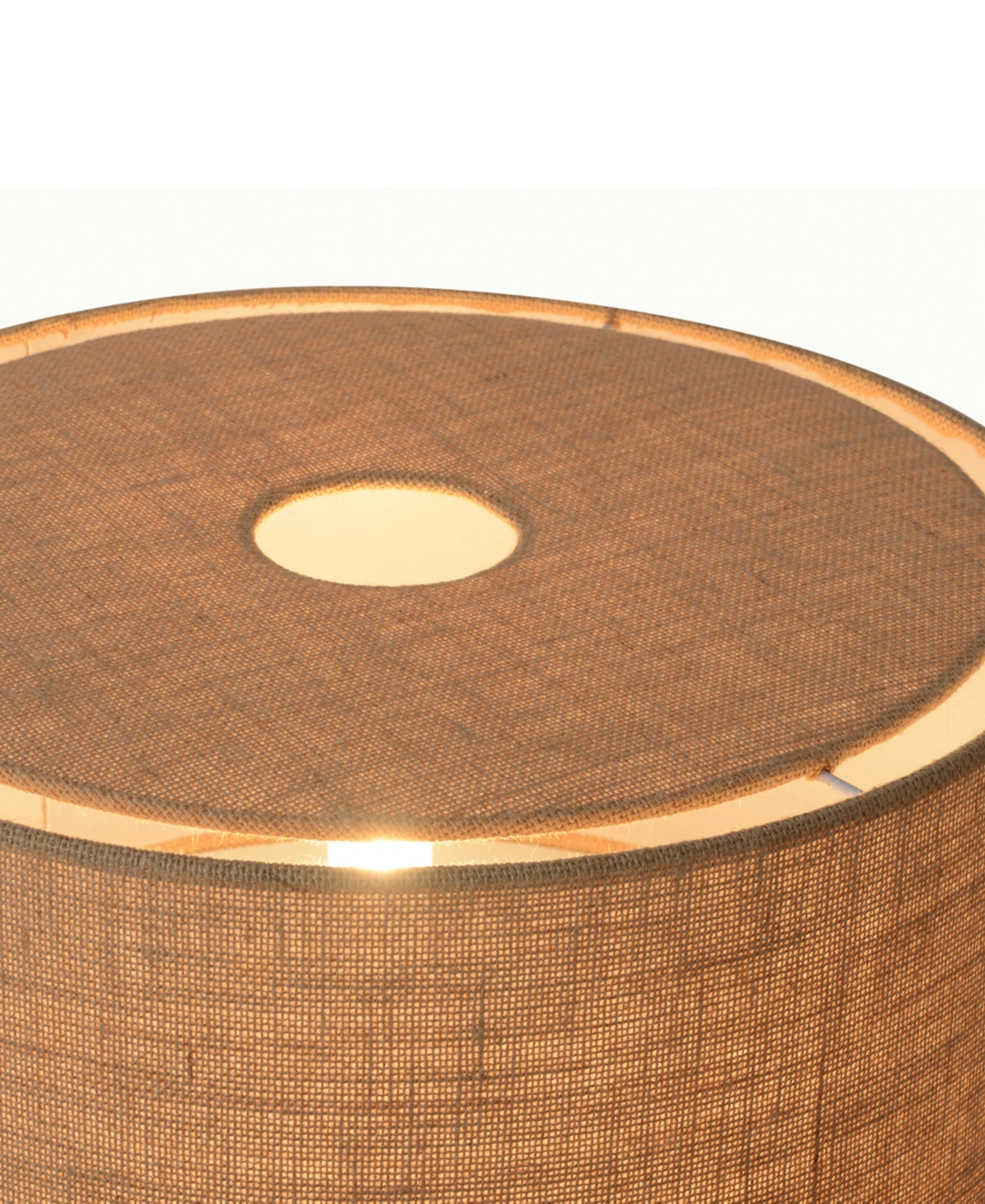 Nova of California Moonlight 19" Natural Burlap 4-Way Rotary Switch Table Lamp