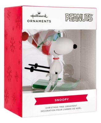 Hallmark Peanuts Snoopy Skiing Christmas Ornament - Macy's