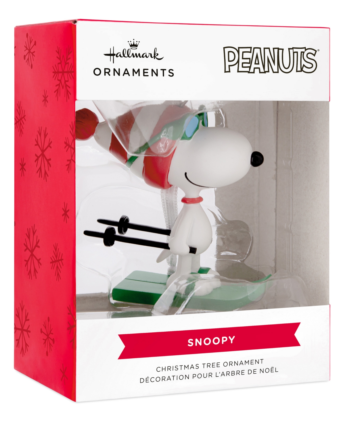 Hallmark Peanuts Snoopy Skiing Christmas Ornament - Multi-colored