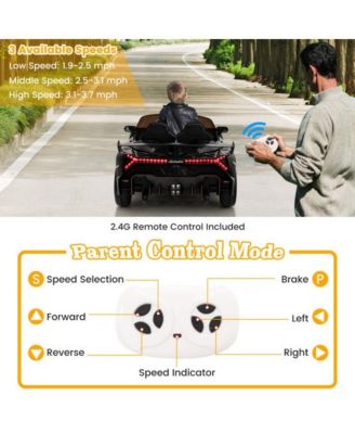 12V Licensed Lamborghini 4WD Kids Ride-on Sports Car with 2.4G Remote