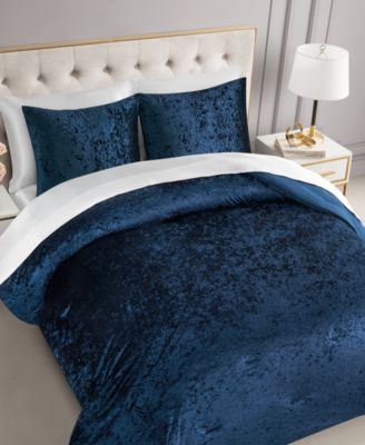 Crushed Velvet 3-Pc. Comforter Set, Full/Queen
