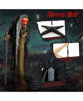 Life Size Animatronic Witch with Pre-Recorded Phrases