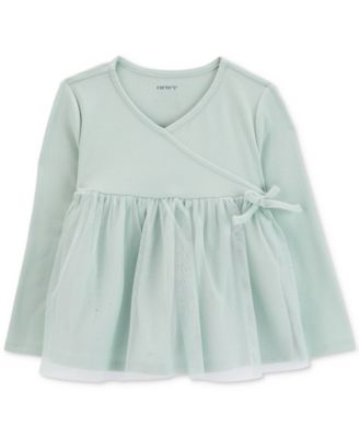 Carter's - Toddler Girls Glitter Tulle Wrap Top