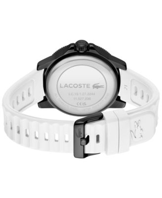 Men's Highkey White Silicone Strap Watch 43mm