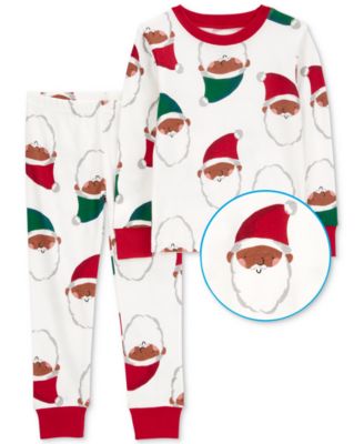 Carter's - Toddler 2-Pc. Santa Face Snug-Fit Cotton Pajamas