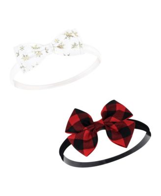 Baby Girls Hudson Cotton Headbands 5pk, Black Gold Heart, 0-24 Months