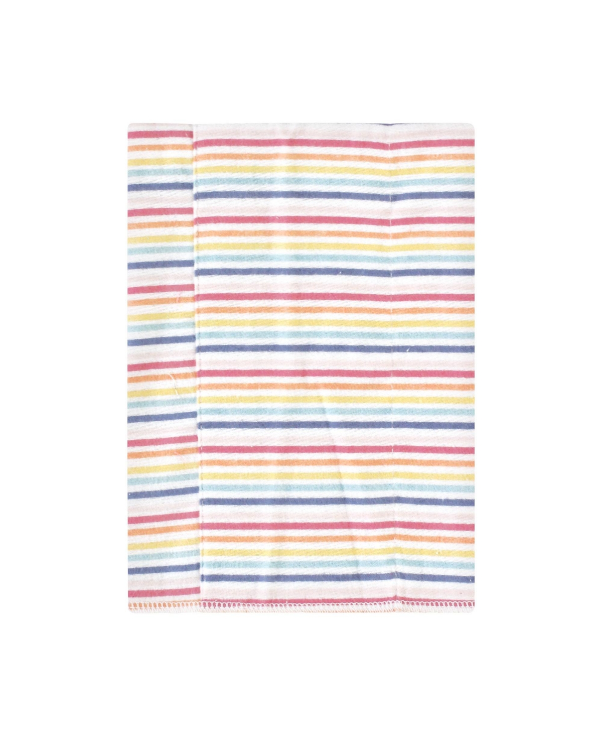 Hudson Baby Infant Girl Cotton Flannel Burp Cloths, Creative Rainbow 4-Pack, One Size - Creative rainbow 4-pack