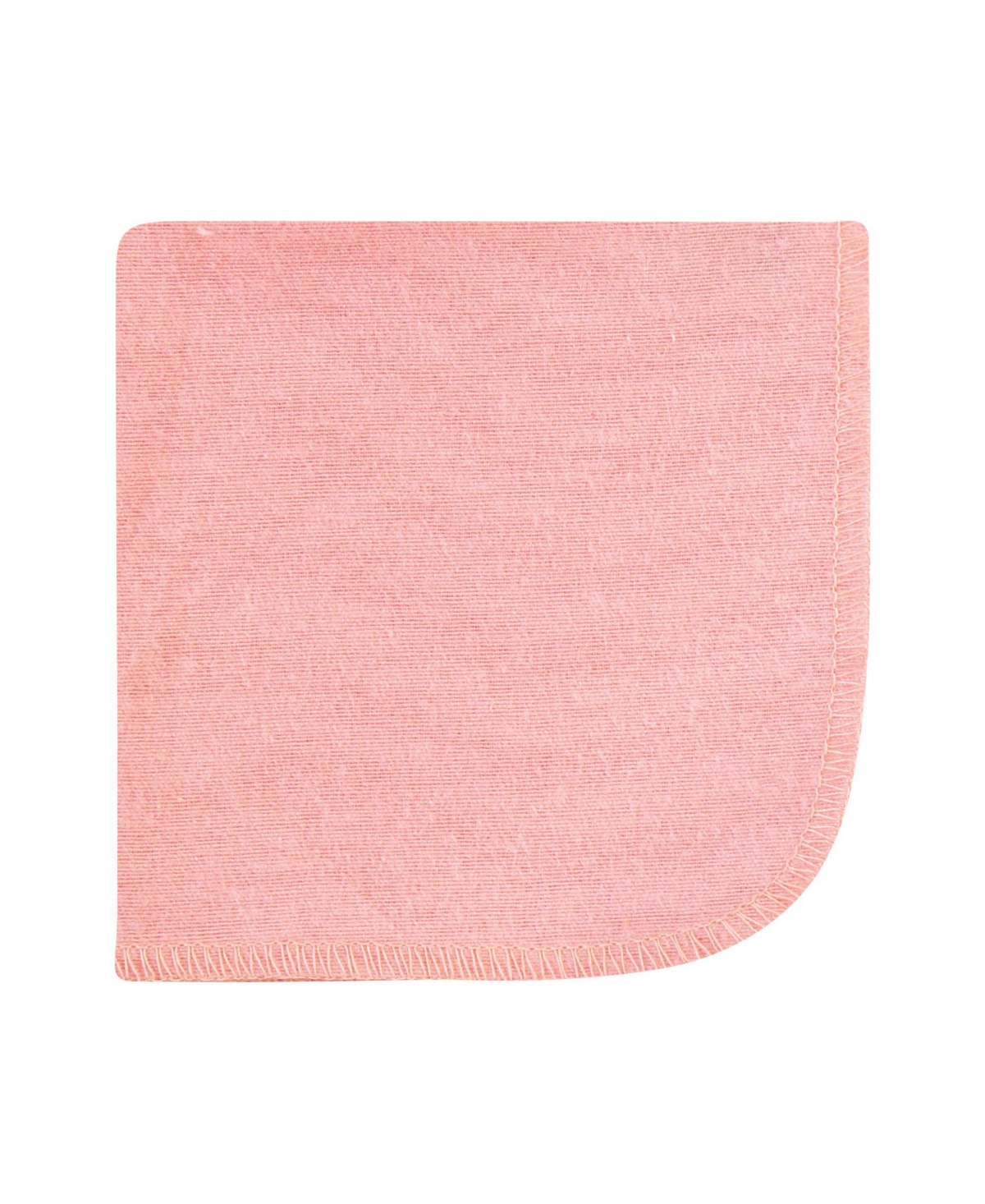 Hudson Baby Infant Girl Flannel Cotton Washcloths, Neutral Pink Floral 10 Pack, One Size - Neutral pink floral 10 pack