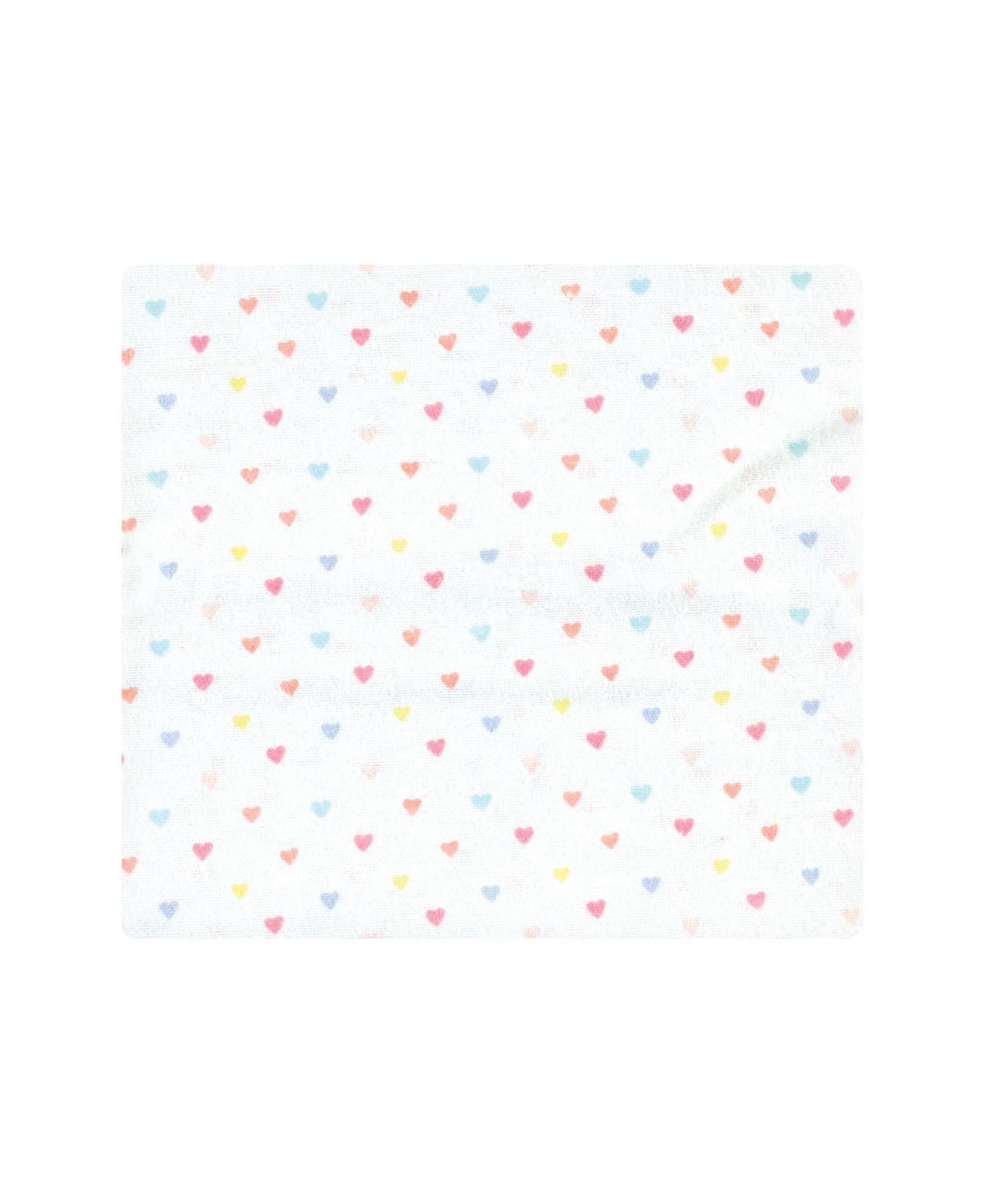 Hudson Baby Infant Girl Cotton Rich Flannel Receiving Blankets, One Size - Unicorns rainbows