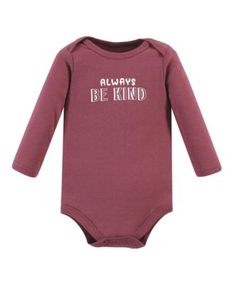 Cotton Long-Sleeve Bodysuits 5-Pack