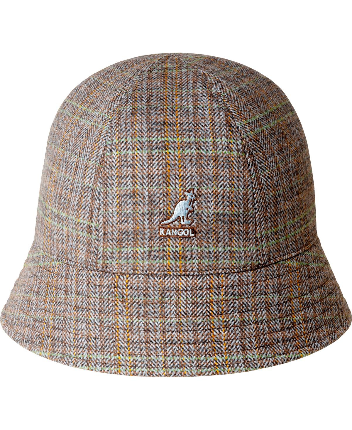 Kangol Men's Warped Herringbone Dome Hat Bucket Hat -light blue