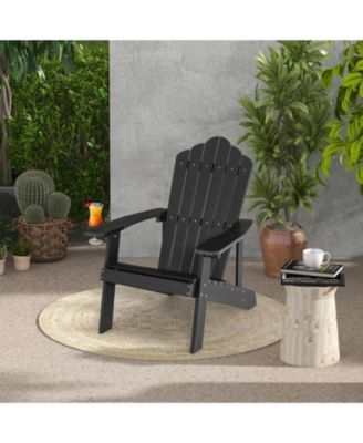 Weather Resistant HIPS Outdoor Adirondack Chair with Cup Holder