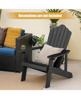 Weather Resistant HIPS Outdoor Adirondack Chair with Cup Holder