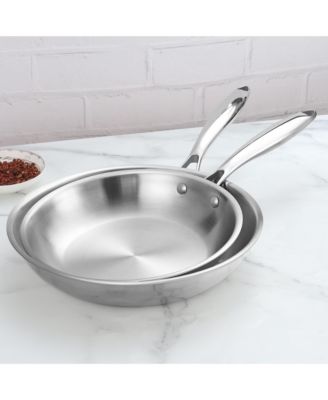 9.5" and 11" Tri-Ply Stainless Steel 2 Piece Frying Pan Set
