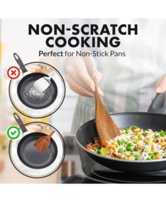 12-Piece Teak Wooden Utensils for Cooking