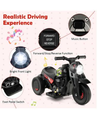 6V Kids Electric Ride on Motorcycle with Bubble Maker and Music