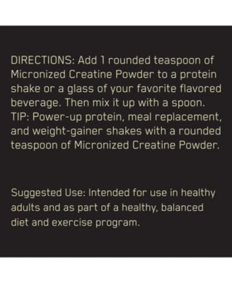 Micronized Creatine Powder, Unflavored