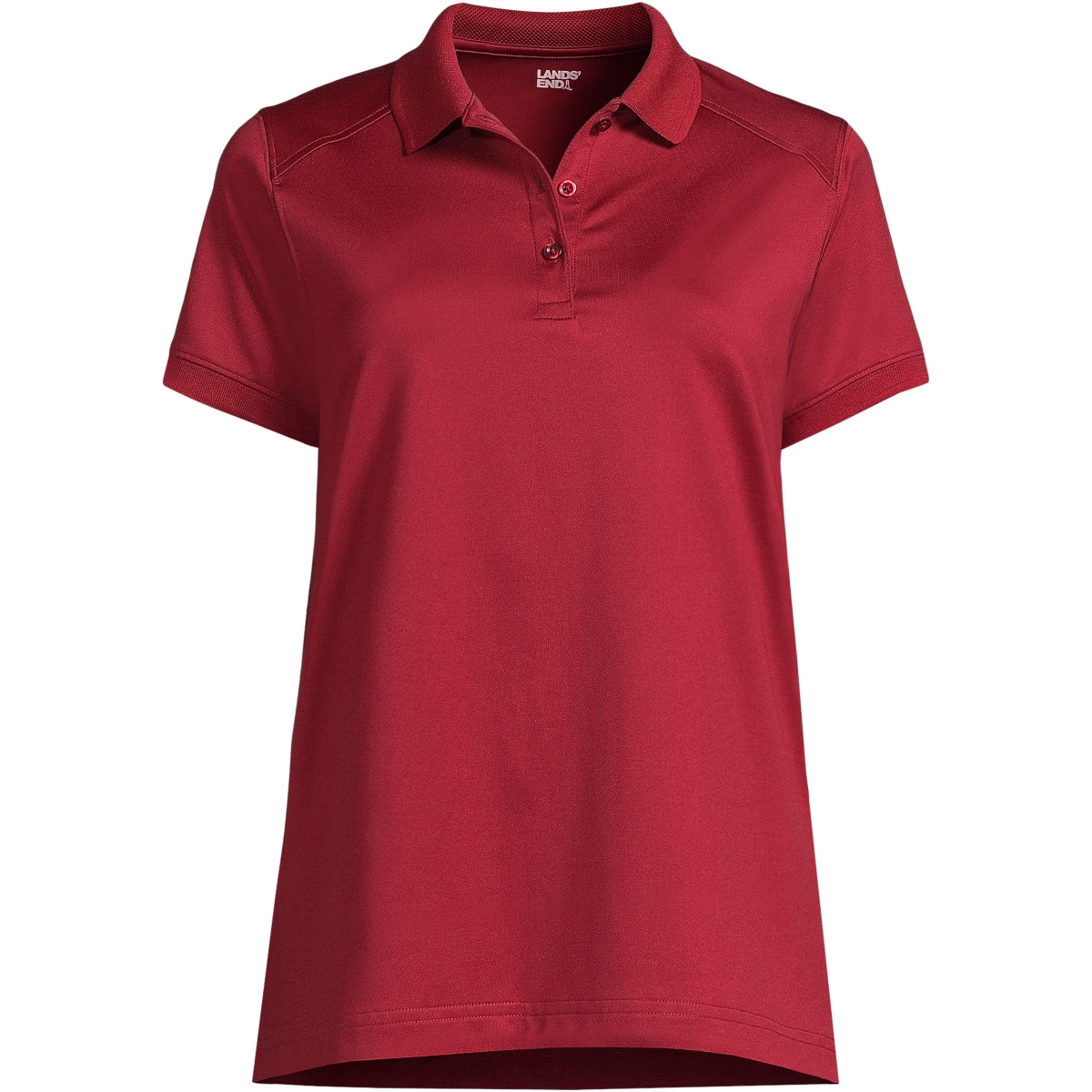 Lands' End Women's School Uniform Short Sleeve Rapid Dry Polo Shirt